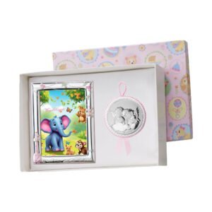 Elefante colorato con animali e decorazioni per bambini, regalo speciale per neonati e bambini picco.