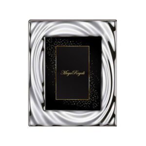 Cornice elegante con sfondo nero e dettagli dorati, perfetta per regali speciali e decorazioni di lu.
