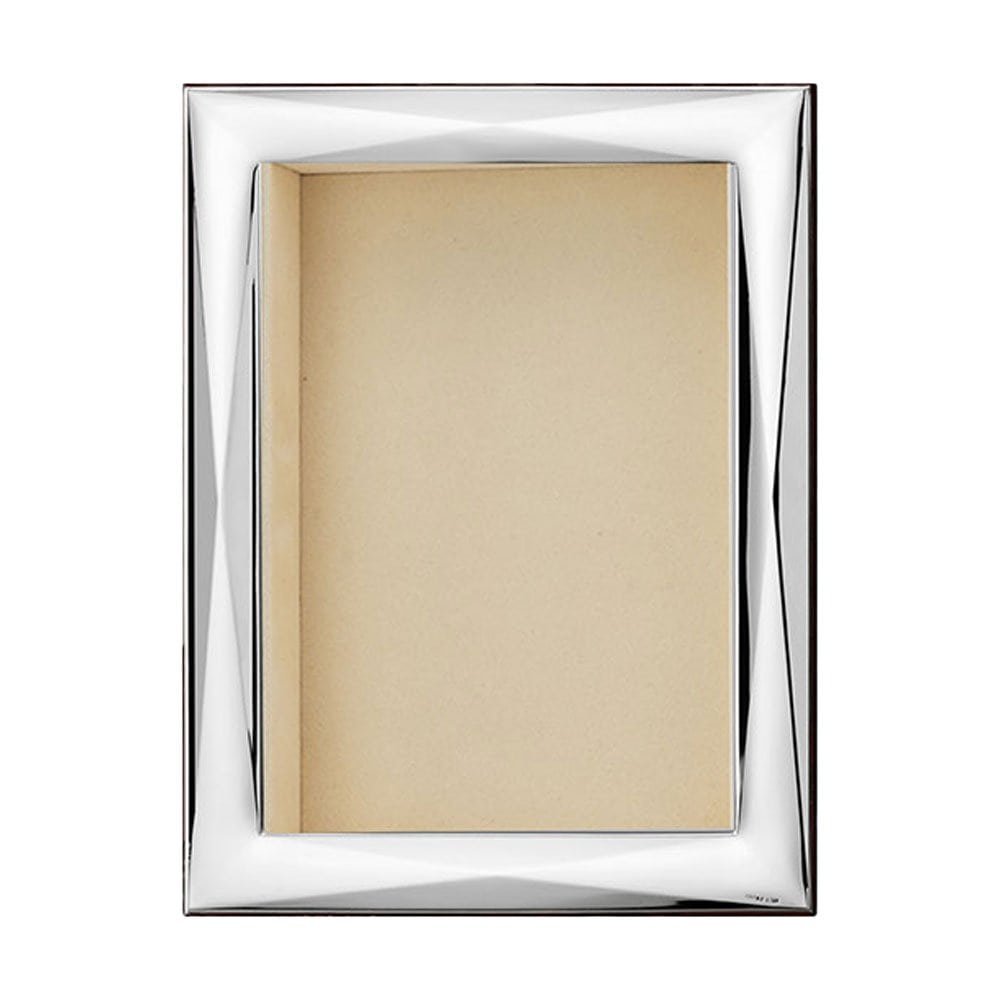 VUOTATASCHE LEGNO SFACCETTATO LUCIDO 13X18 ARGENTO BILAMINATO 1 Libro in confezione regalo elegante e raffinata.