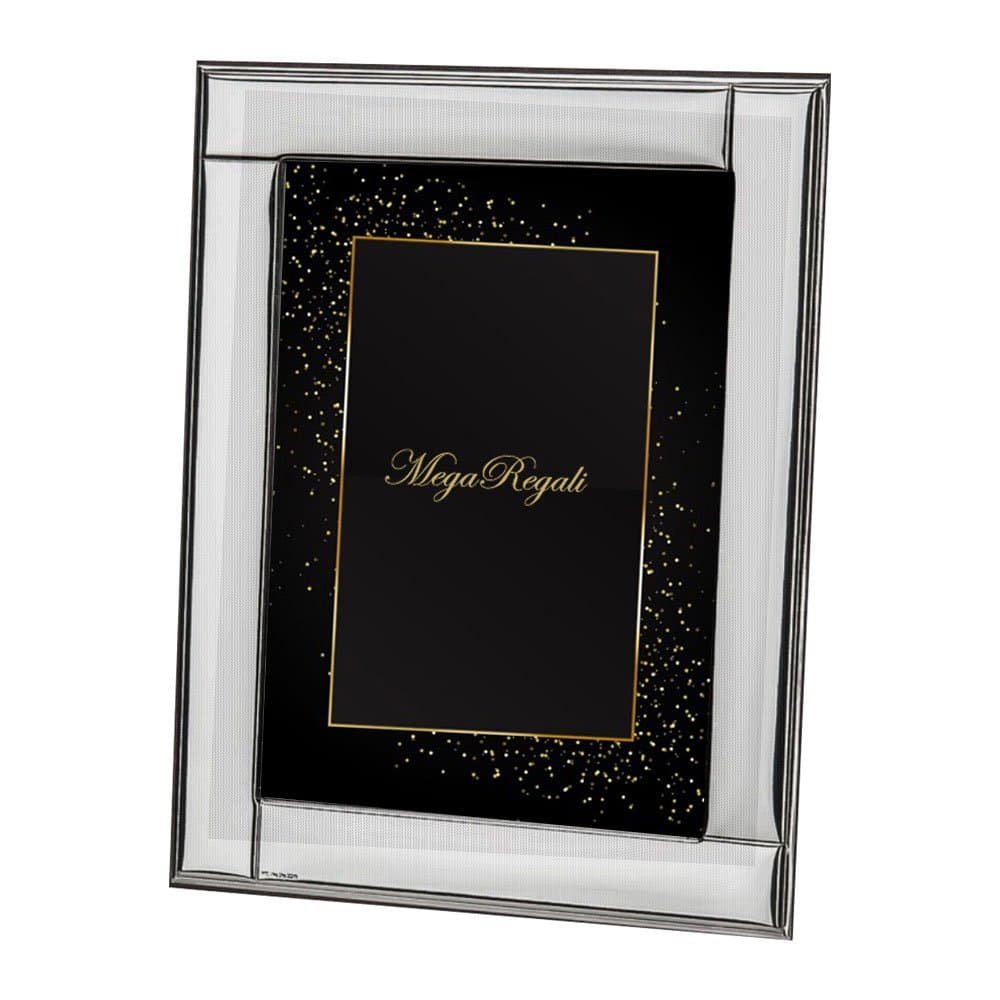 PORTAFOTO PIANETTI LUCIDO ARGENTO BILAMINATO RETRO LEGNO 1 portafoto pianetti lucido argento bilaminato