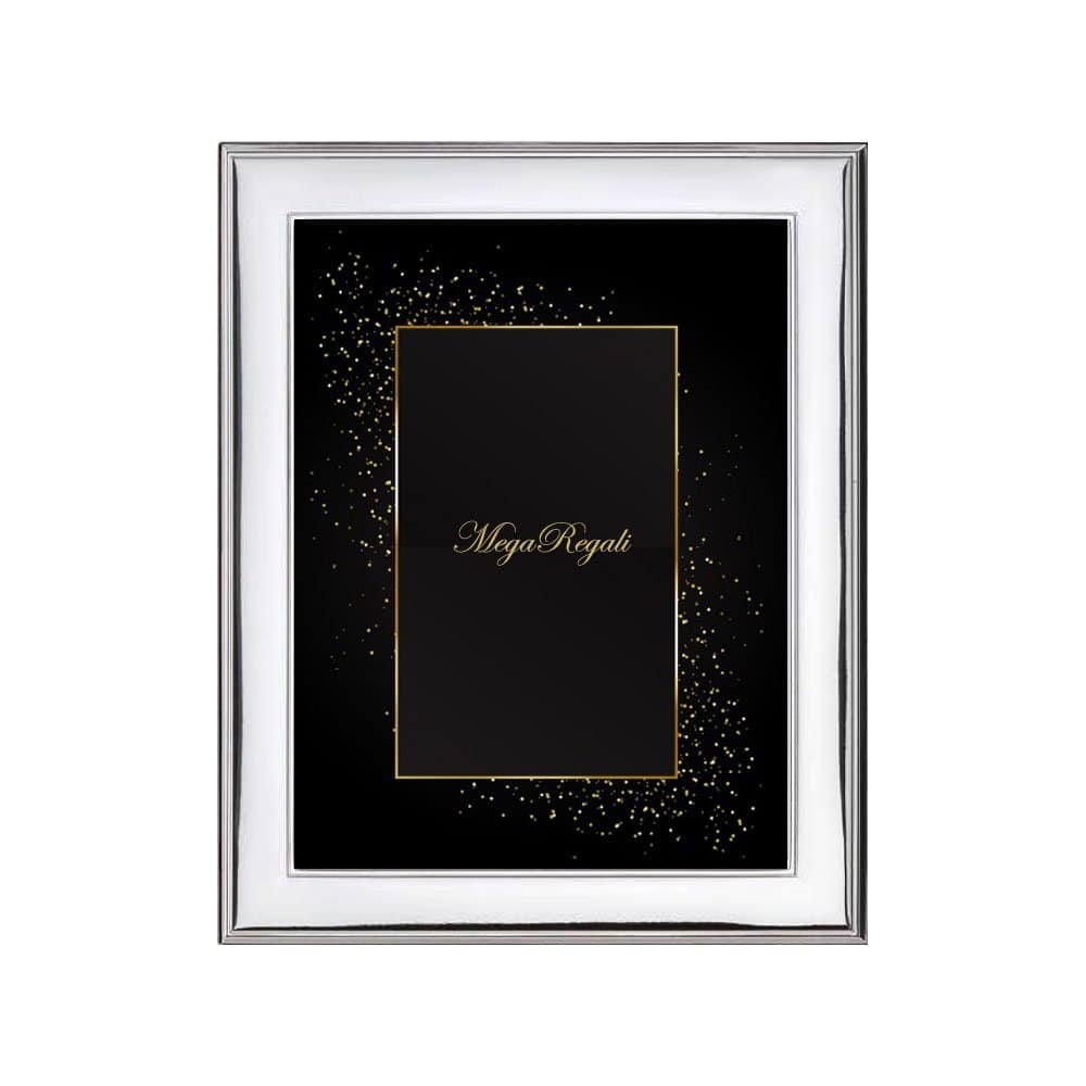 PORTAFOTO LINEARE LUCIDA ARGENTO BILAMINATO RETRO LEGNO 1 Portafoto Lineare Lucida Argento Bilaminato