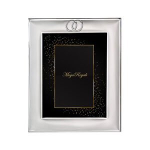 portafoto argento bilaminato con fedi 20X25